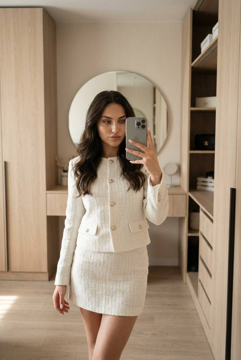 Minimalist Tweed Elegance
