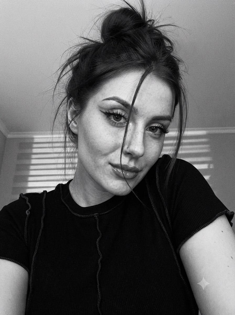 Shadowed Messy Bun Selfie