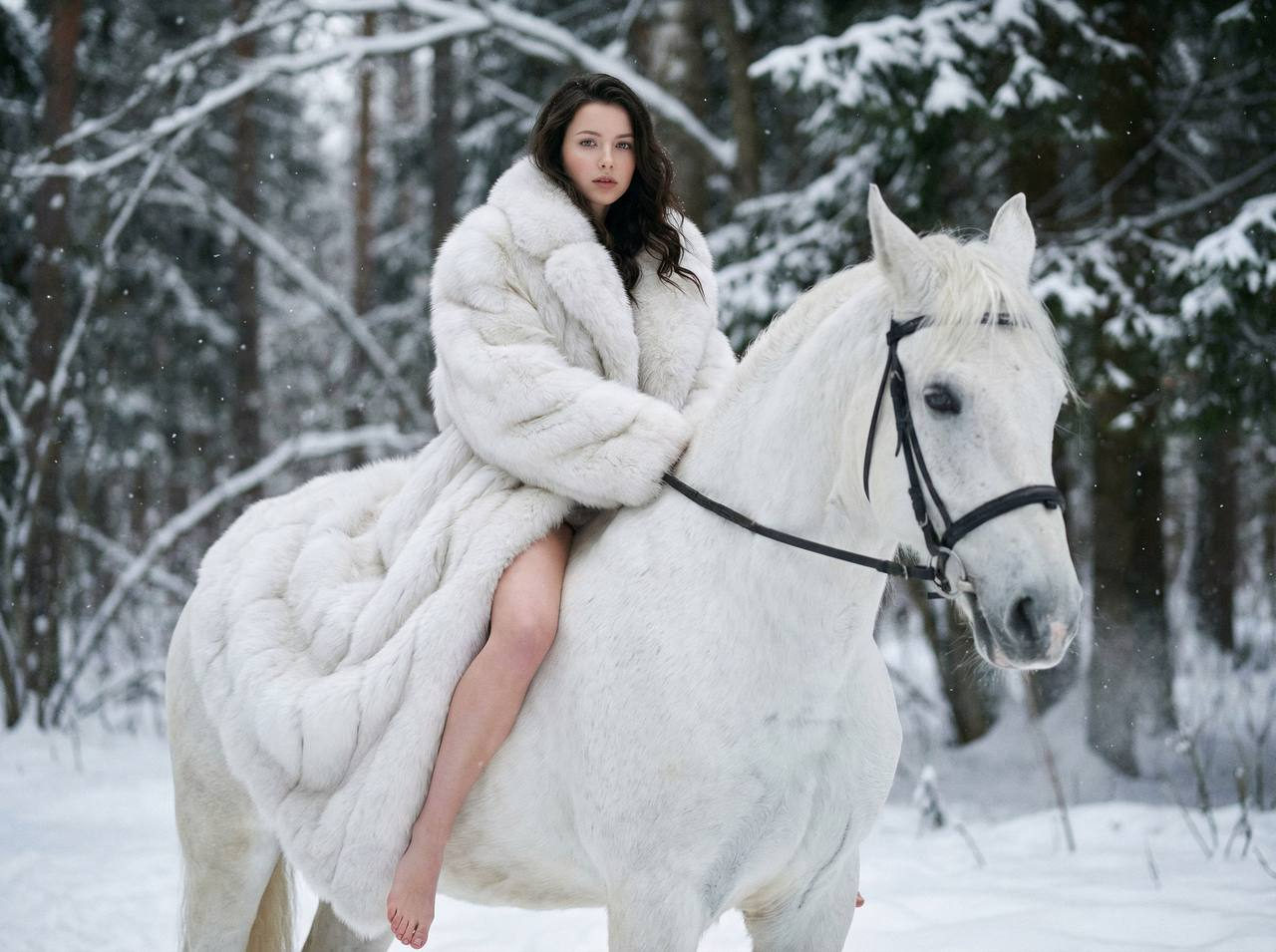 Winter Horseback