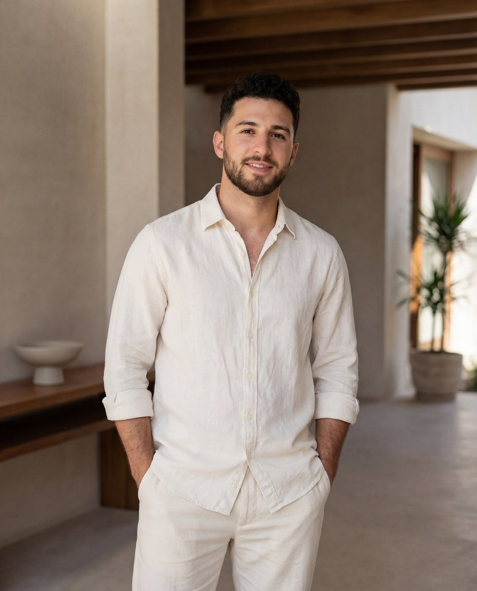 Ivory Linen Shirt