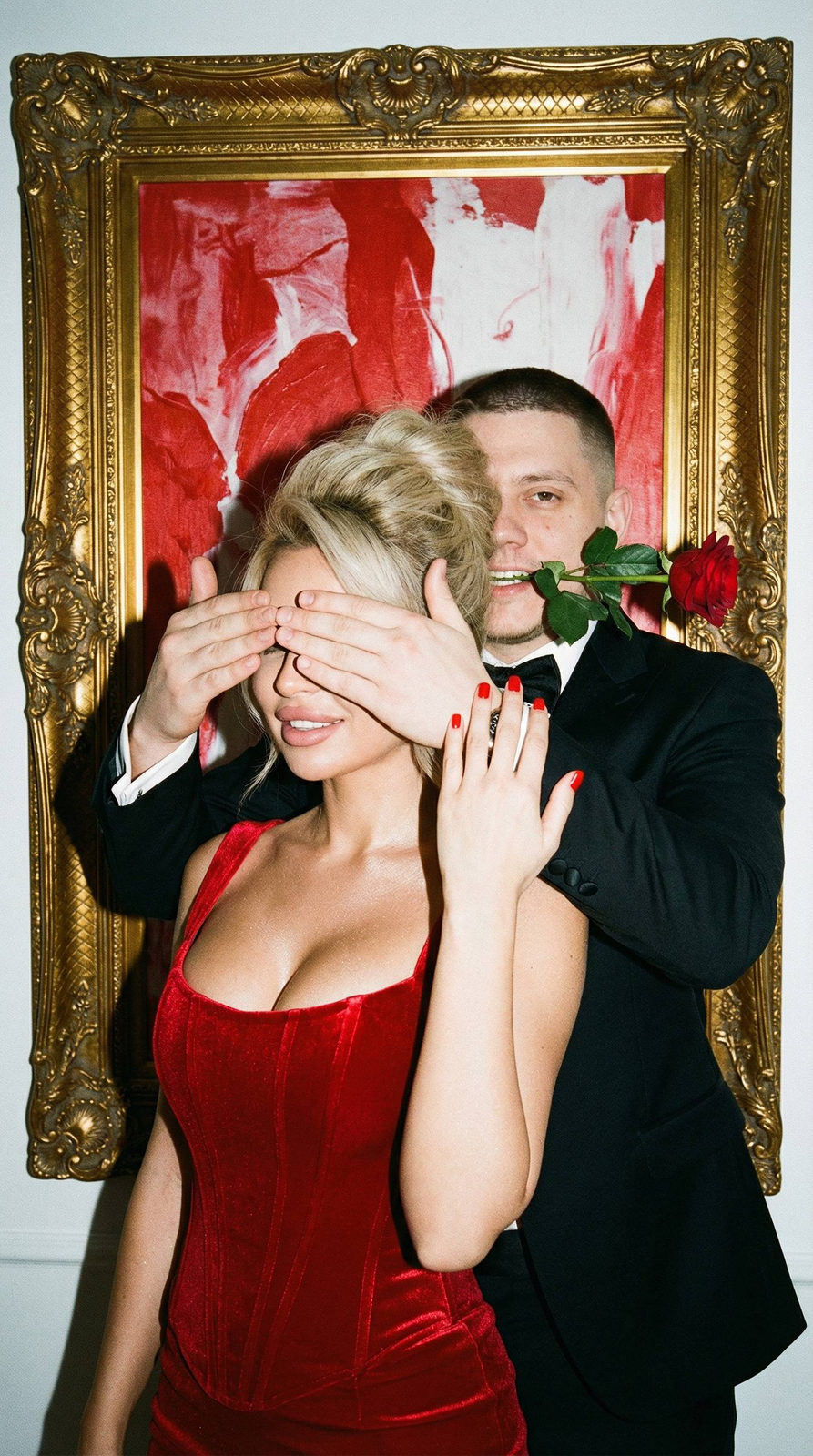 Crimson Velvet Blindfold