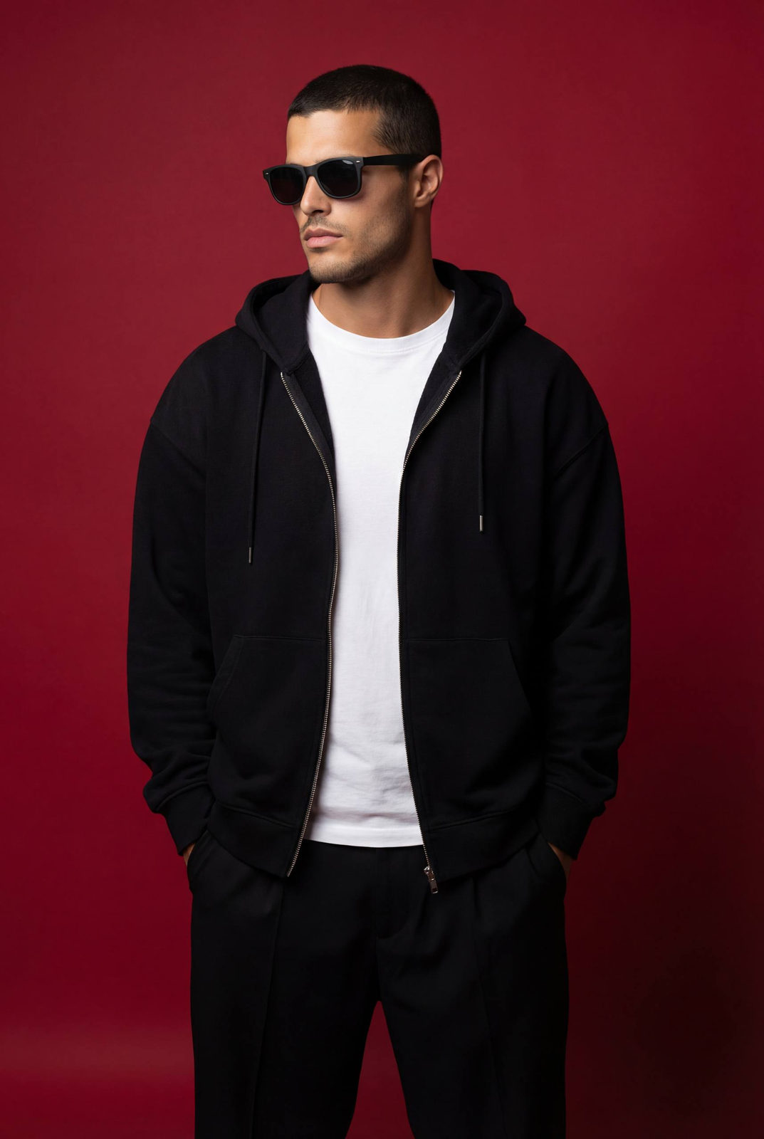 Red Background Streetwear