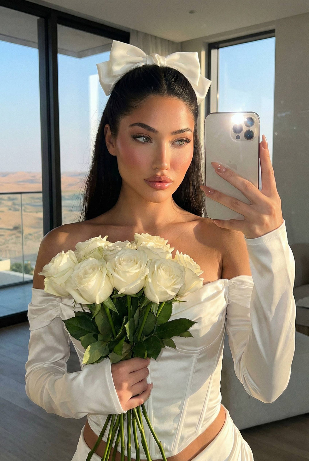 Golden Hour Mirror Selfie