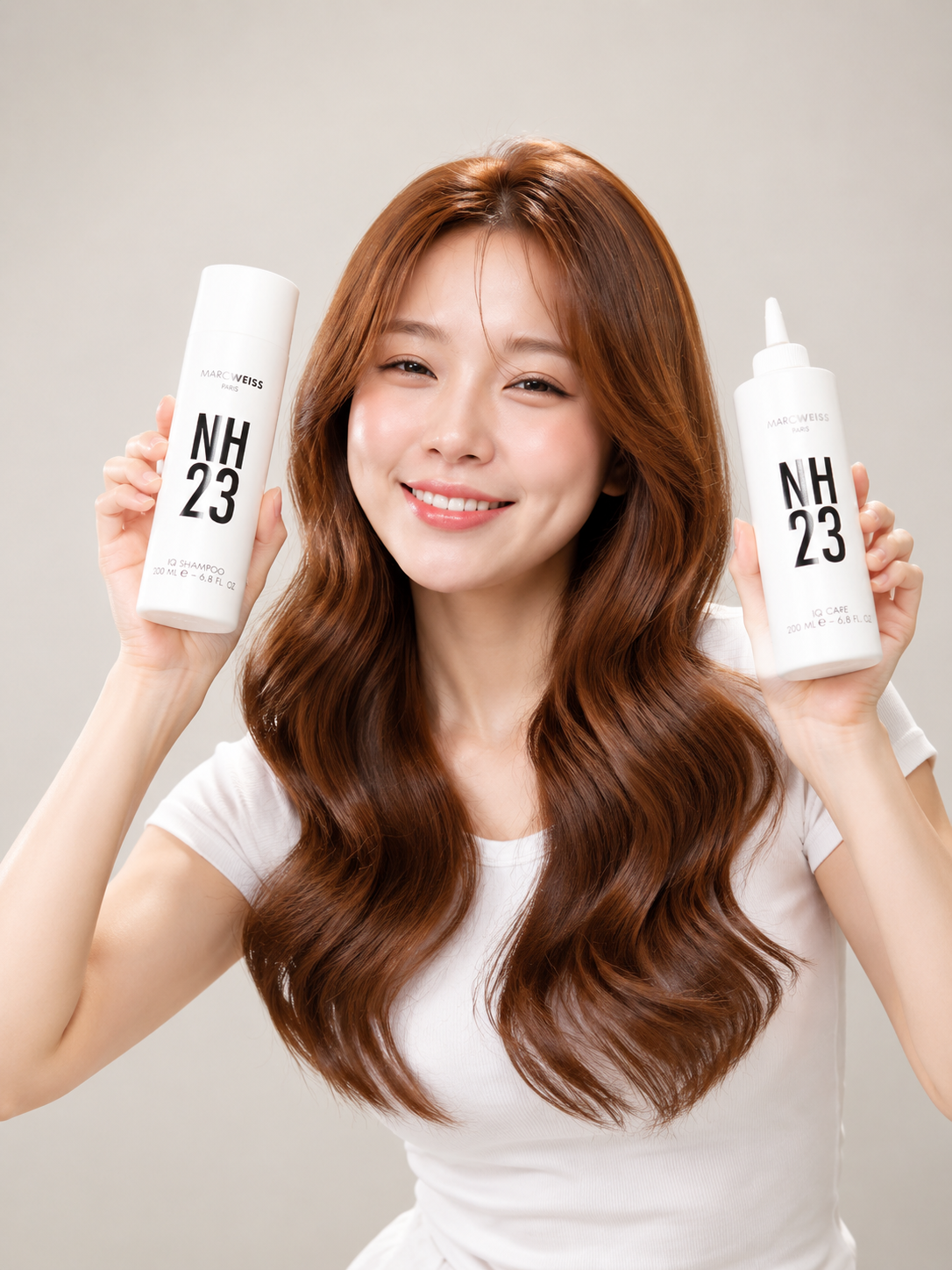 Bức ảnh là một sản phẩm quảng cáo chăm sóc tóc theo phong cách beauty co