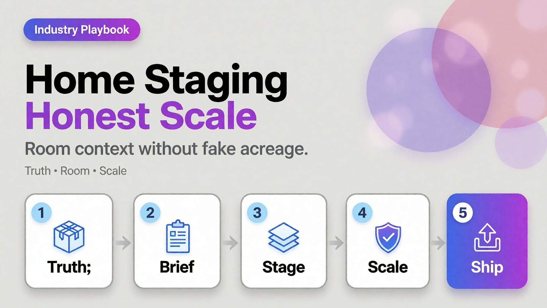 Cover for Home Product Staging with AI: Room Context Without Fake Square Footage